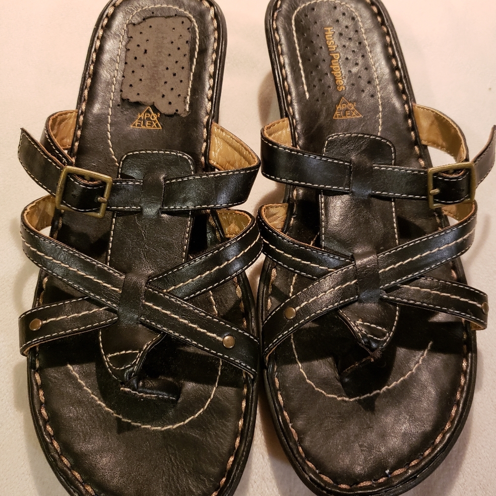 New Hush Puppies Leather Sandals Size 8